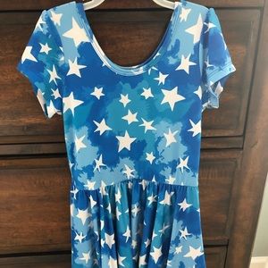 Dot Dot Smile size 3/4 blue star dress